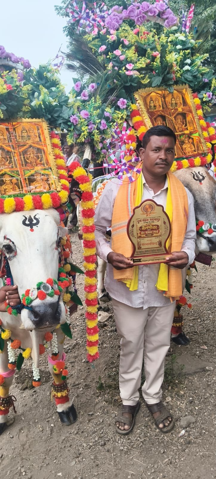 बालाजी मडावी यांच्या बैल जोडीने पटकावले एकवीस हजाराचे पहिले बक्षीस!